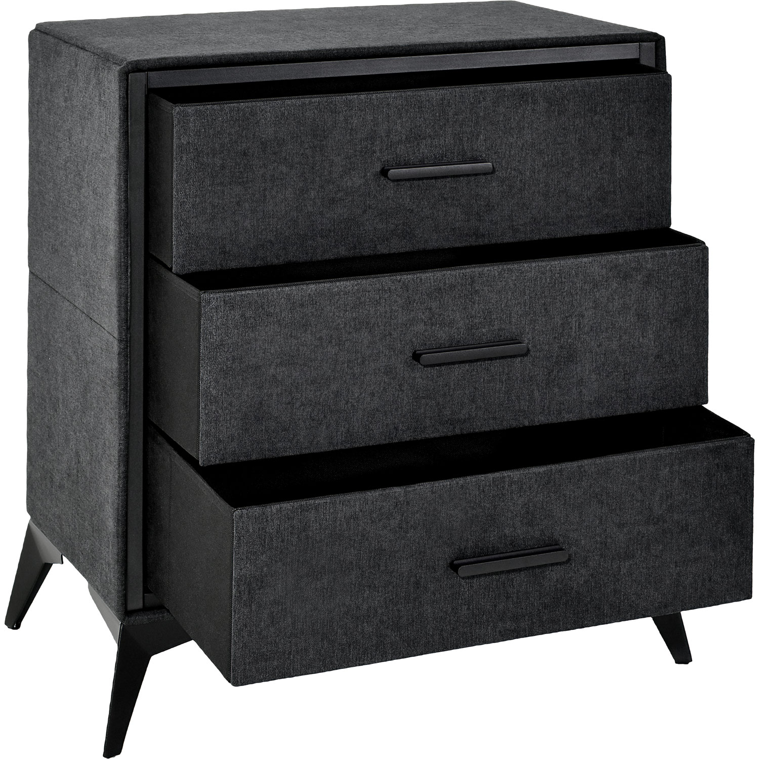 Buro Cajonera 3 Cajones Tela Tejido Comoda Recamara