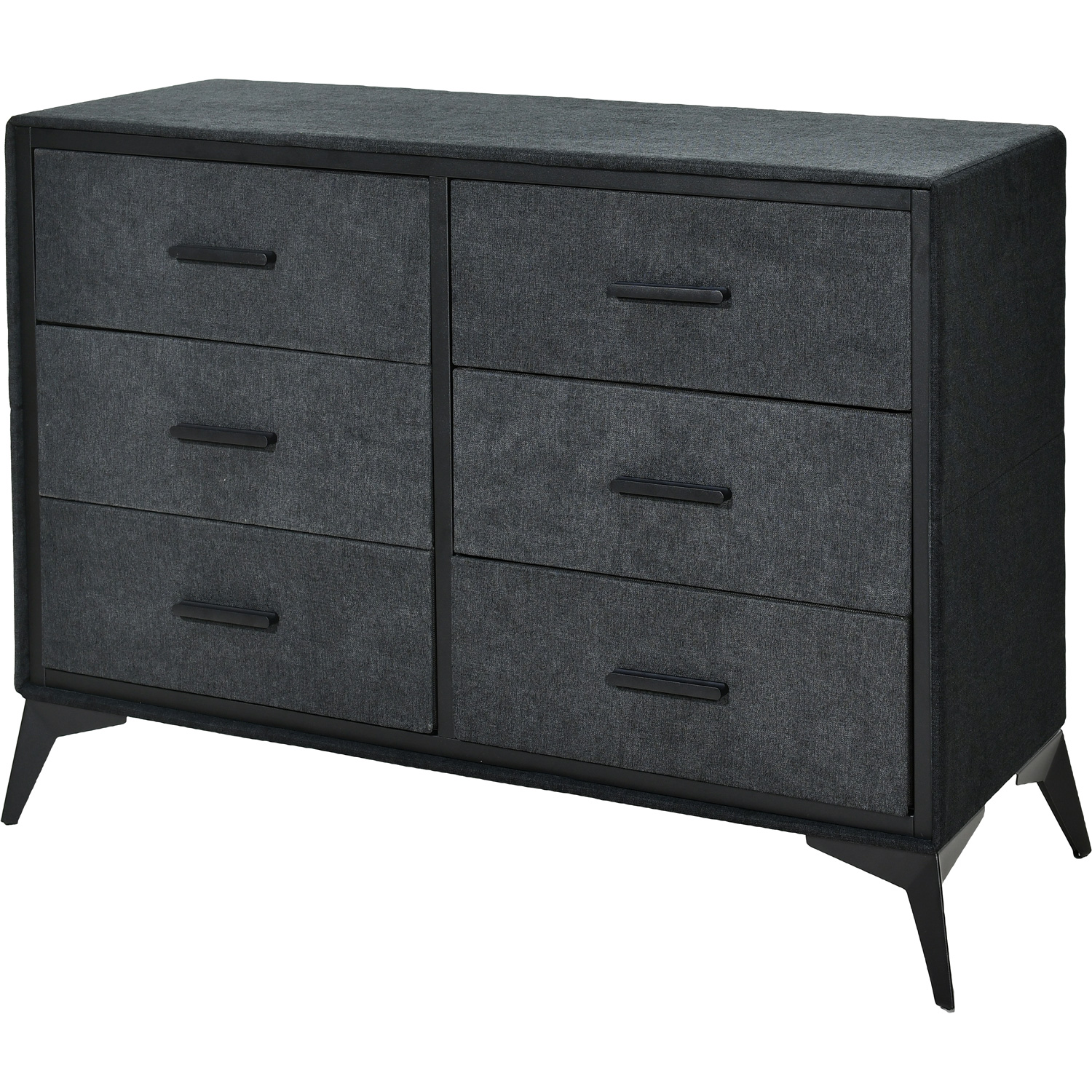 Comoda Mueble Cajonera Buro 6 Cajones Tela Tejido Recamara