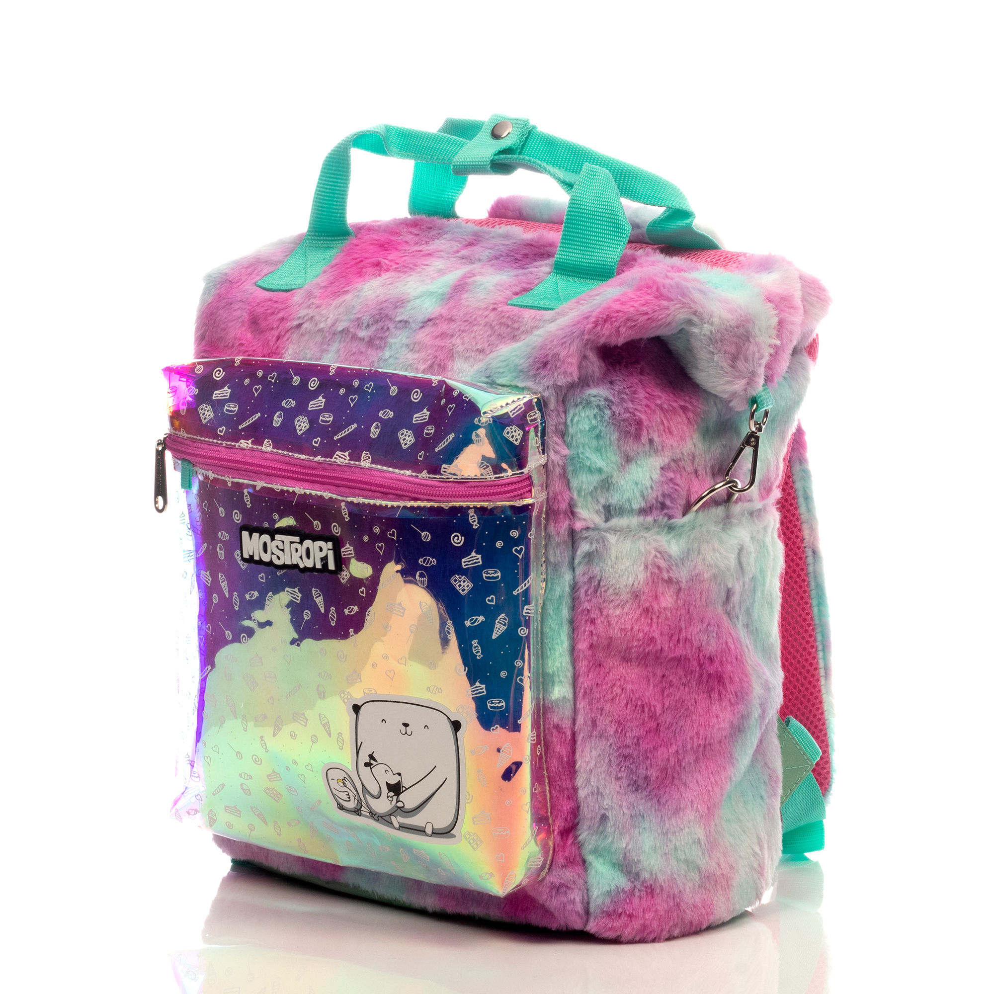 Mochila Atm Mostropi  Original Con Asa Y Tirantes Para Espalda, Colores  Morado