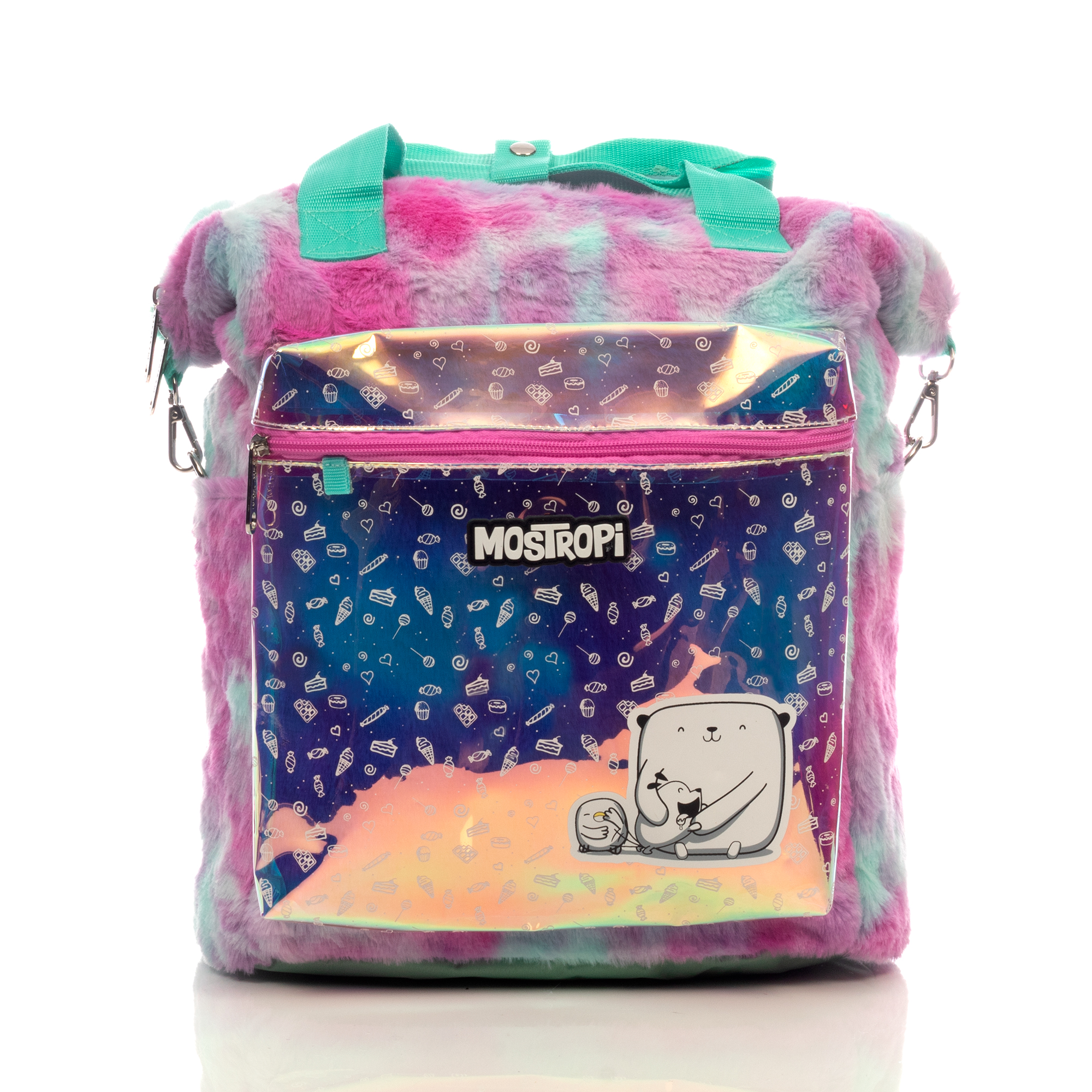 Mochila Atm Mostropi  Original Con Asa Y Tirantes Para Espalda, Colores  Morado