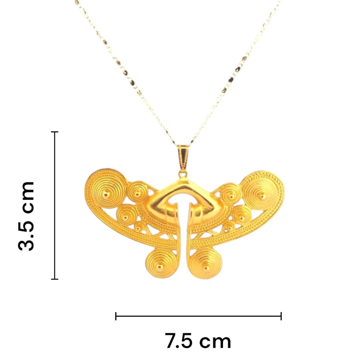 Dije Mariposa Tayrona 7.5 x 5.5 Cm Precolombino Joyeria M De Leon