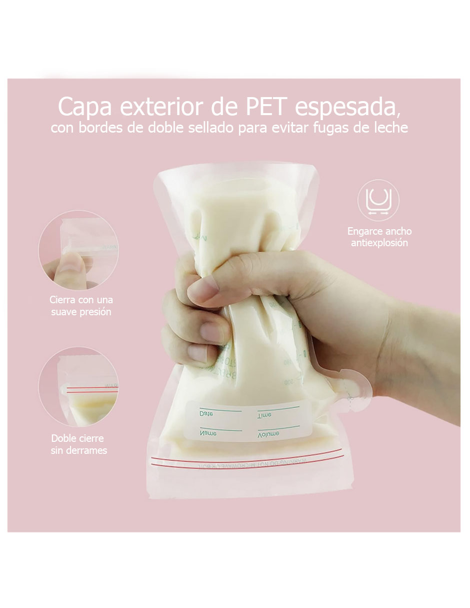 Bolsas para Almacenar Leche Materna kit de 30 pzas
