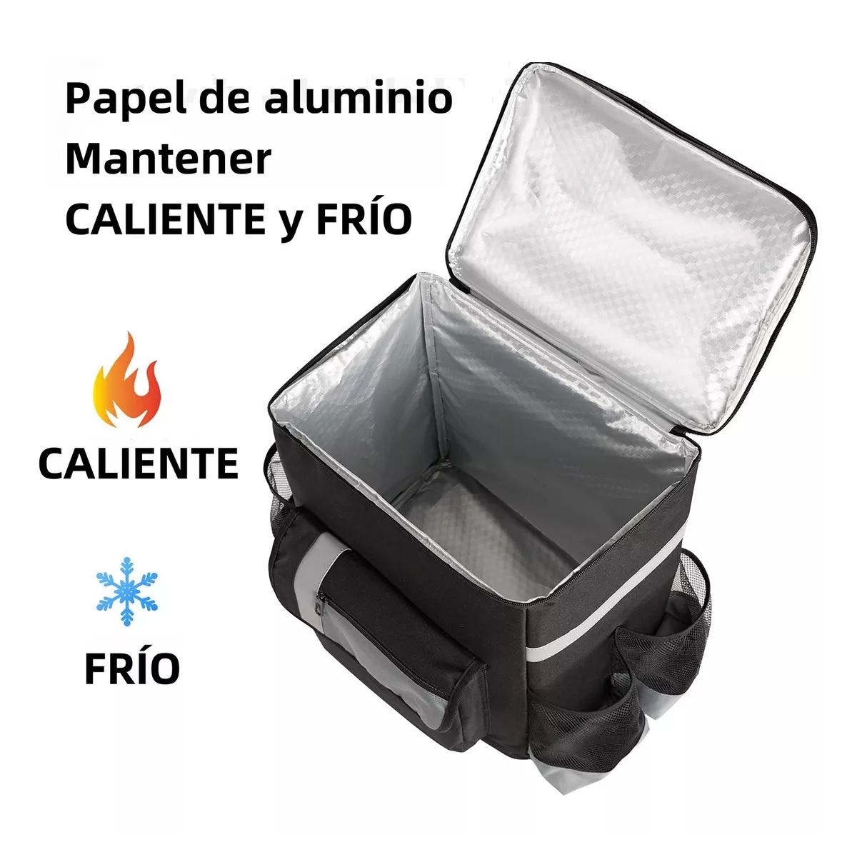 Mochila Repartidor Térmica Impermeable Tipo Uber Eats Didi Rappi Delivery