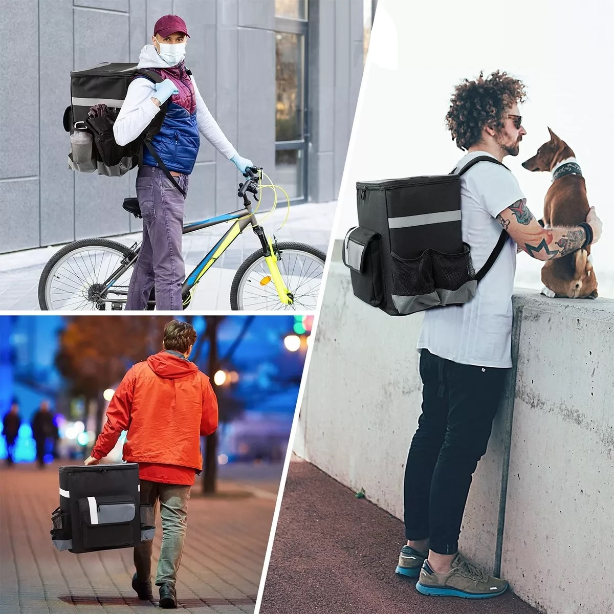 Mochila Repartidor Térmica Impermeable Tipo Uber Eats Didi Rappi Delivery
