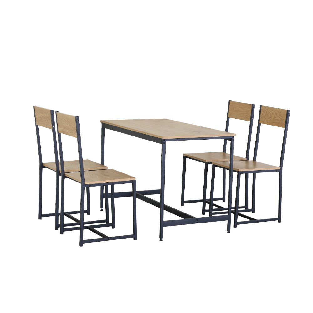 Ilios Innova | Comedor para 4 Personas, Madera y Metal durable y versátil