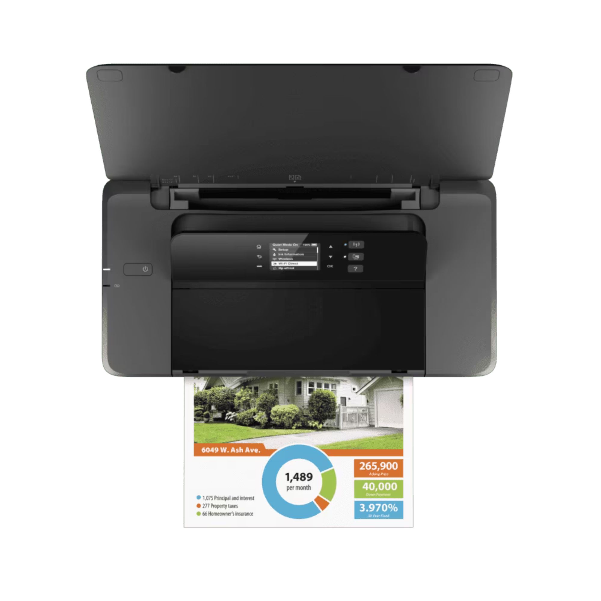Impresora Portátil HP OfficeJet 200, Recargable, Inyección de Tinta, USB, Wi-Fi, 22 ppm Negro, 18 ppm Color