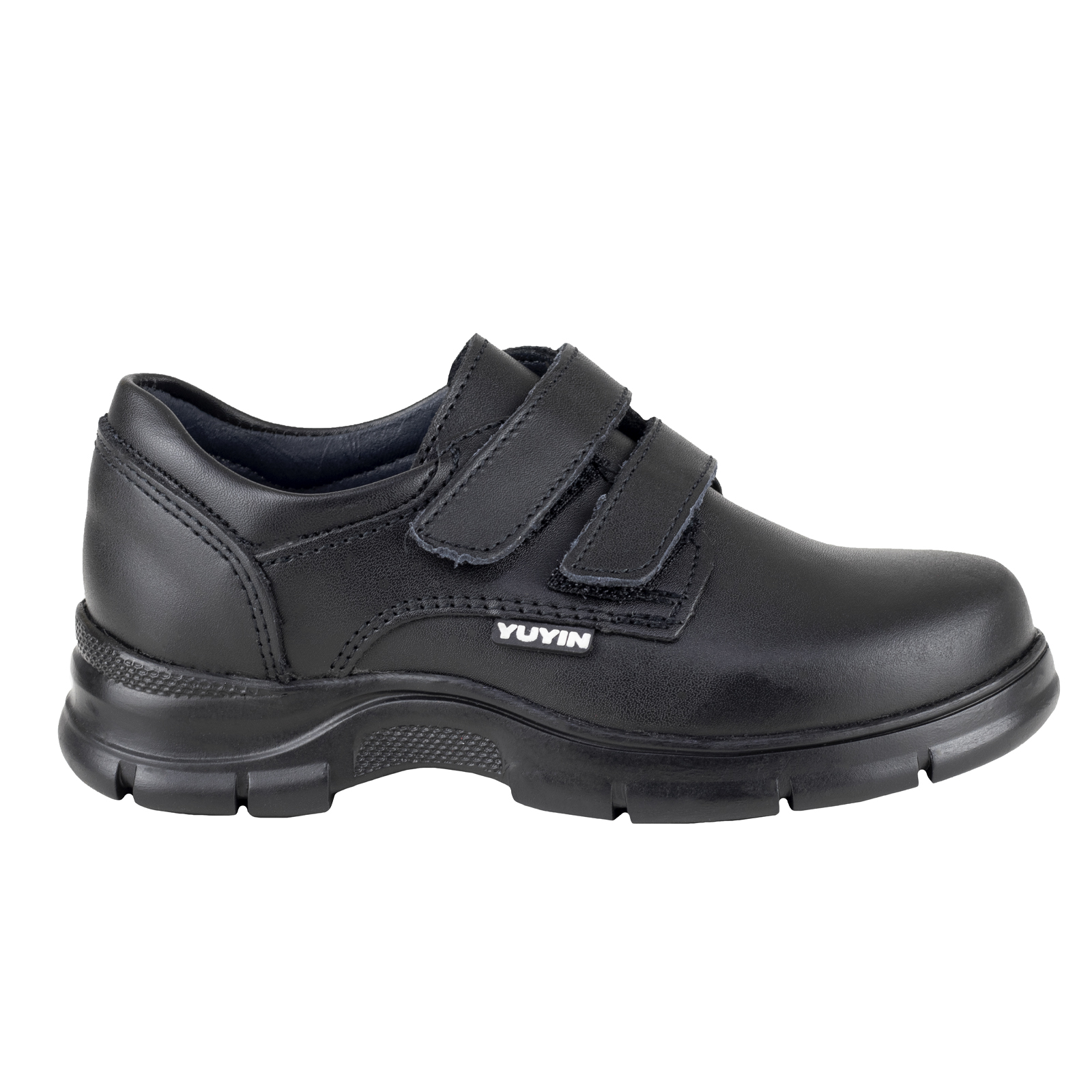 Zapato Escolar Yuyin Choclo Niños 23280 Negro Doble Velcro
