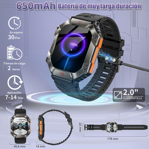 Smartwatch Kr80 Hd Bluetooth Reloj Inteligente