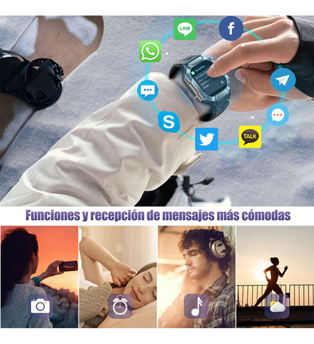 Smartwatch Kr80 Hd Bluetooth Reloj Inteligente