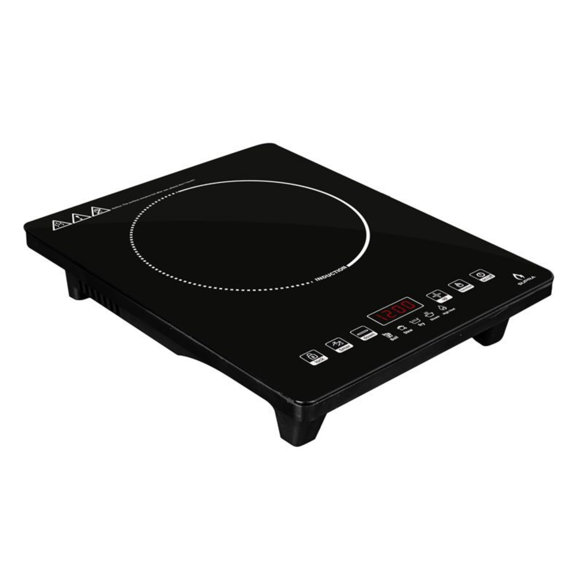 Parrilla de Inducción Supra 1Q-IN Magnética 1 Quemador Sobreponer Negra ALBY3