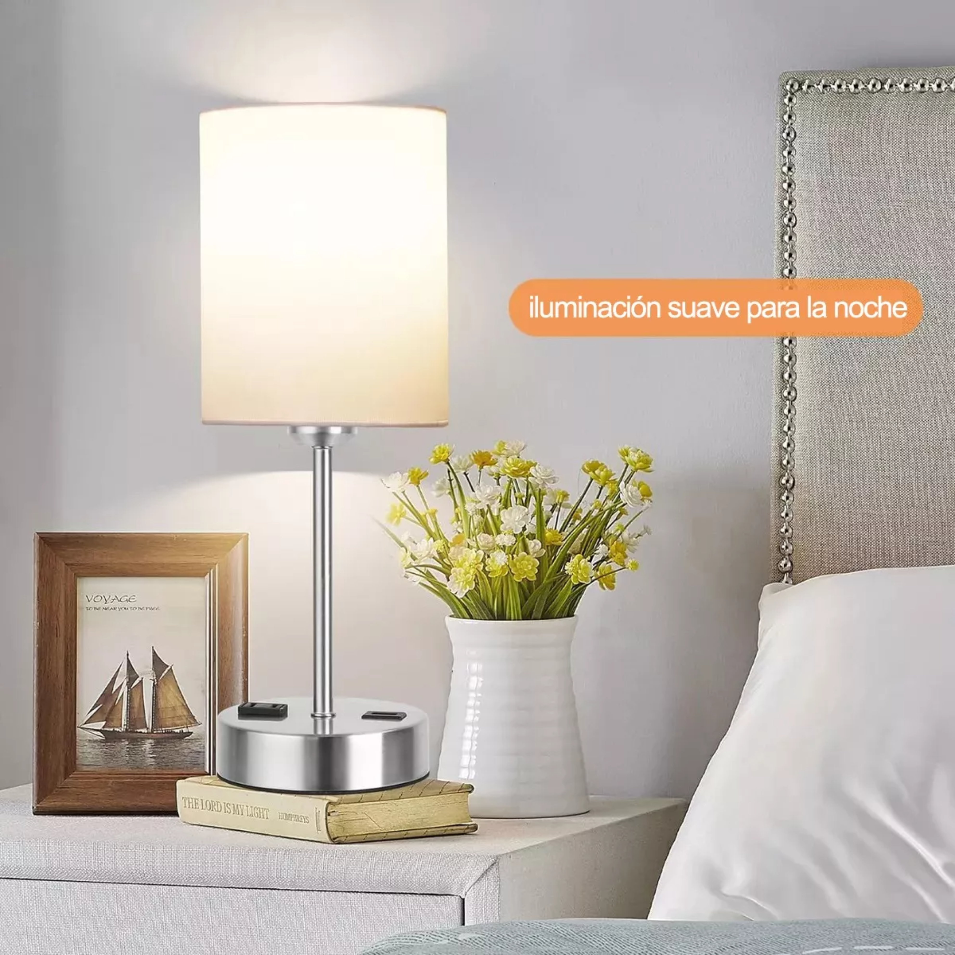 Lámparas De Mesa De Buró Táctil 2pcs Para Iluminación Hogar