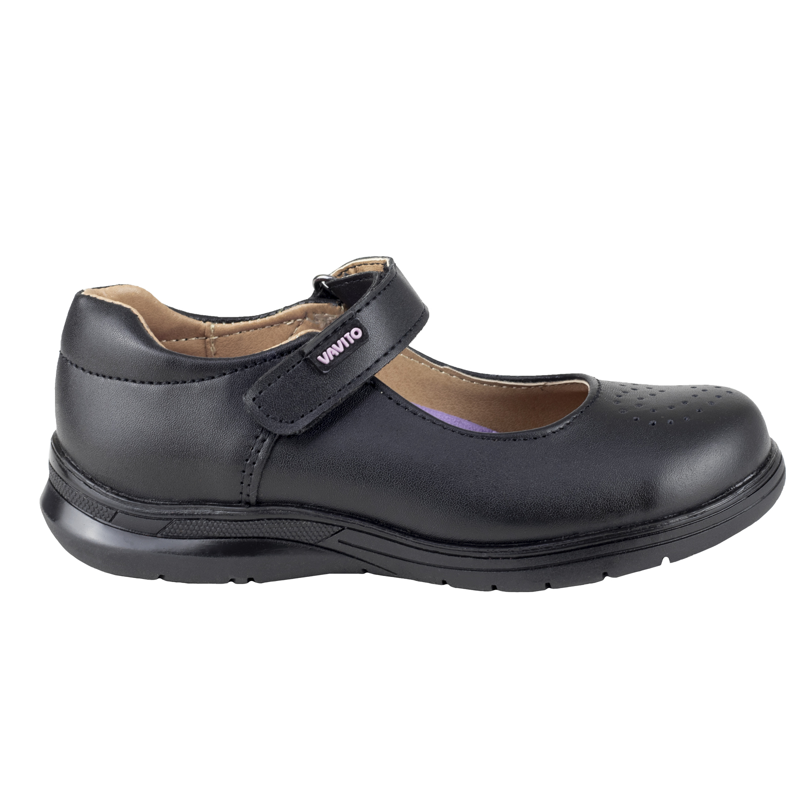 Zapatos Niña Escolares Vavito Comodos 754006 Negro Ligeros