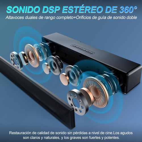 Bocina Bluetooth Con Subwoofer Con Luces Rgb Led Para Pc/tv