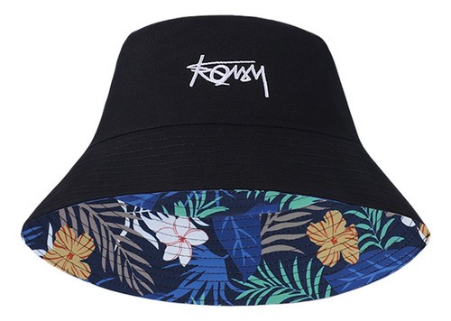 Gorro Bucket Hat Sombrero Para Sol Unixes Cocotero negro