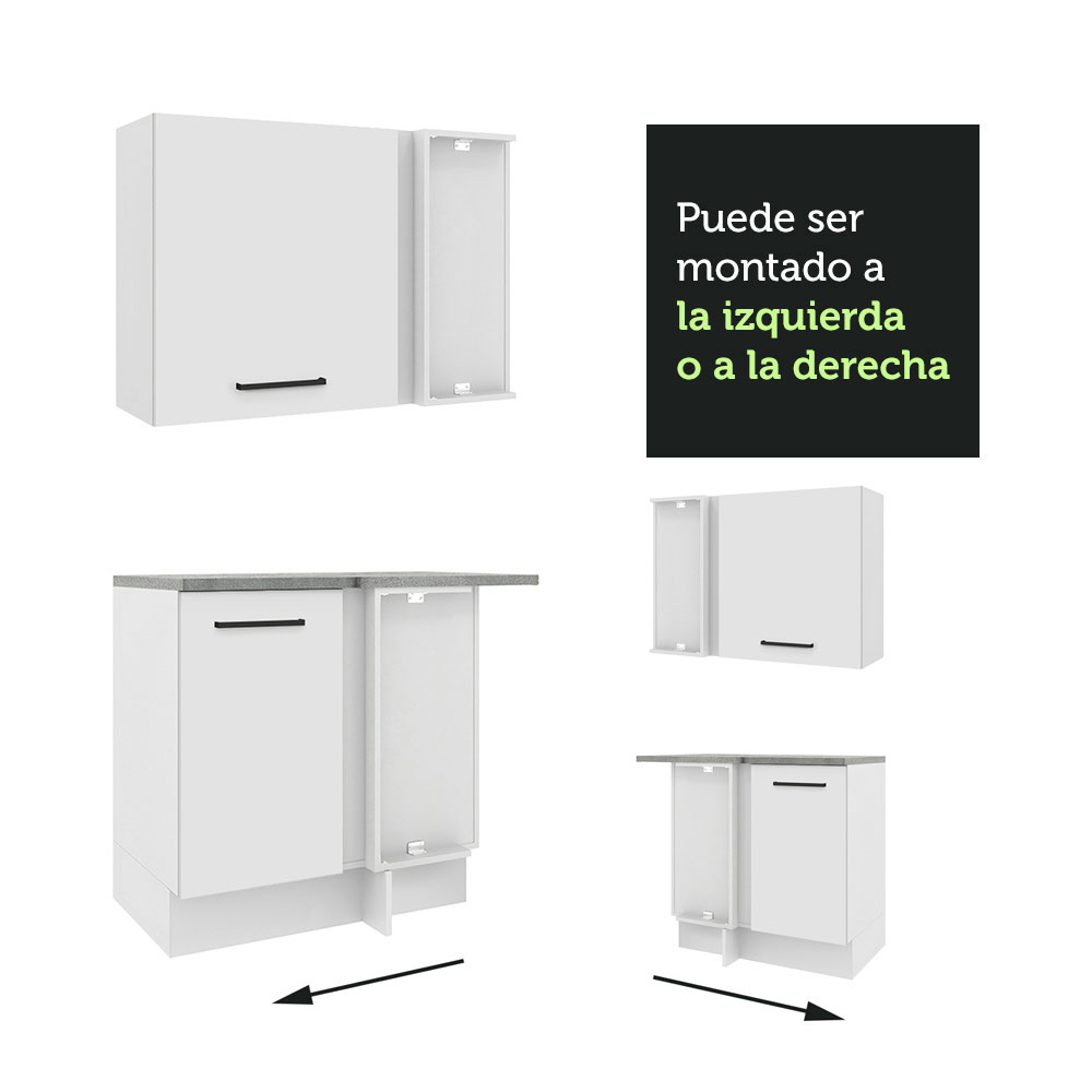 Cocina Integral de Esquina Ágata Madesa 399cm Blanco 02