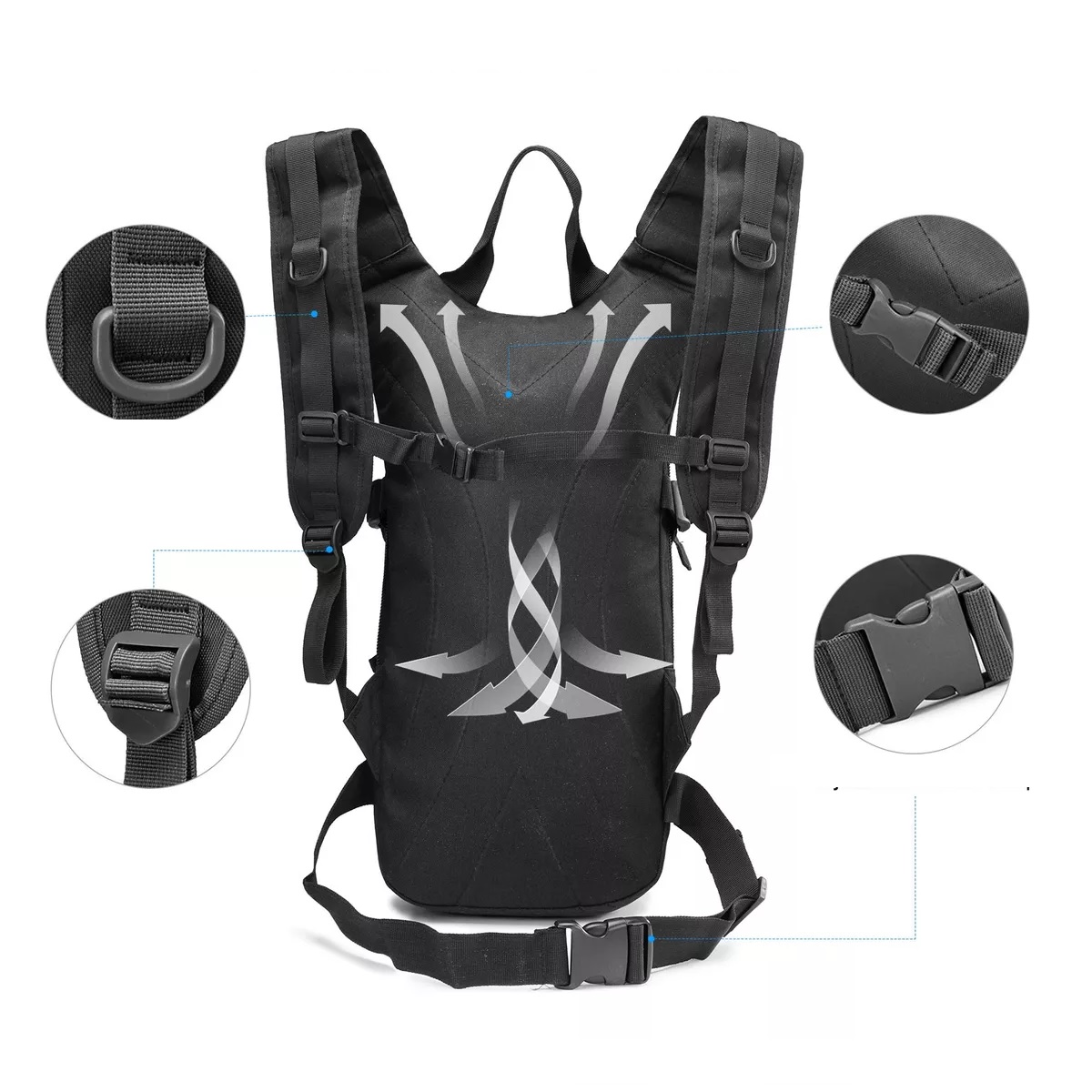 Mochila Hidratación Táctica Ciclismo Hiking Bolsa De Agua 3l Estilo 1