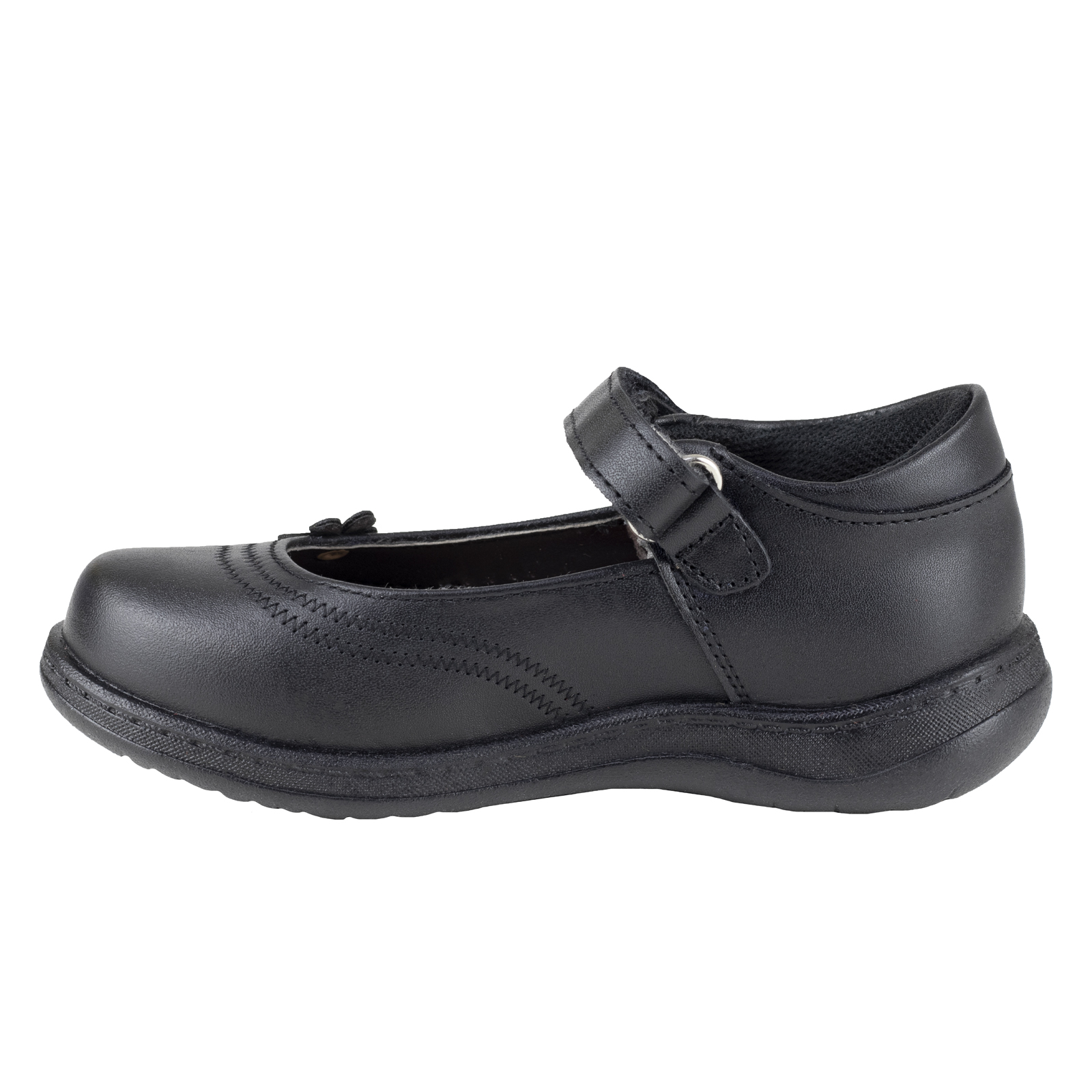 Zapatos Para Niña Escolares Negro Vavito 7704 Confort Velcro