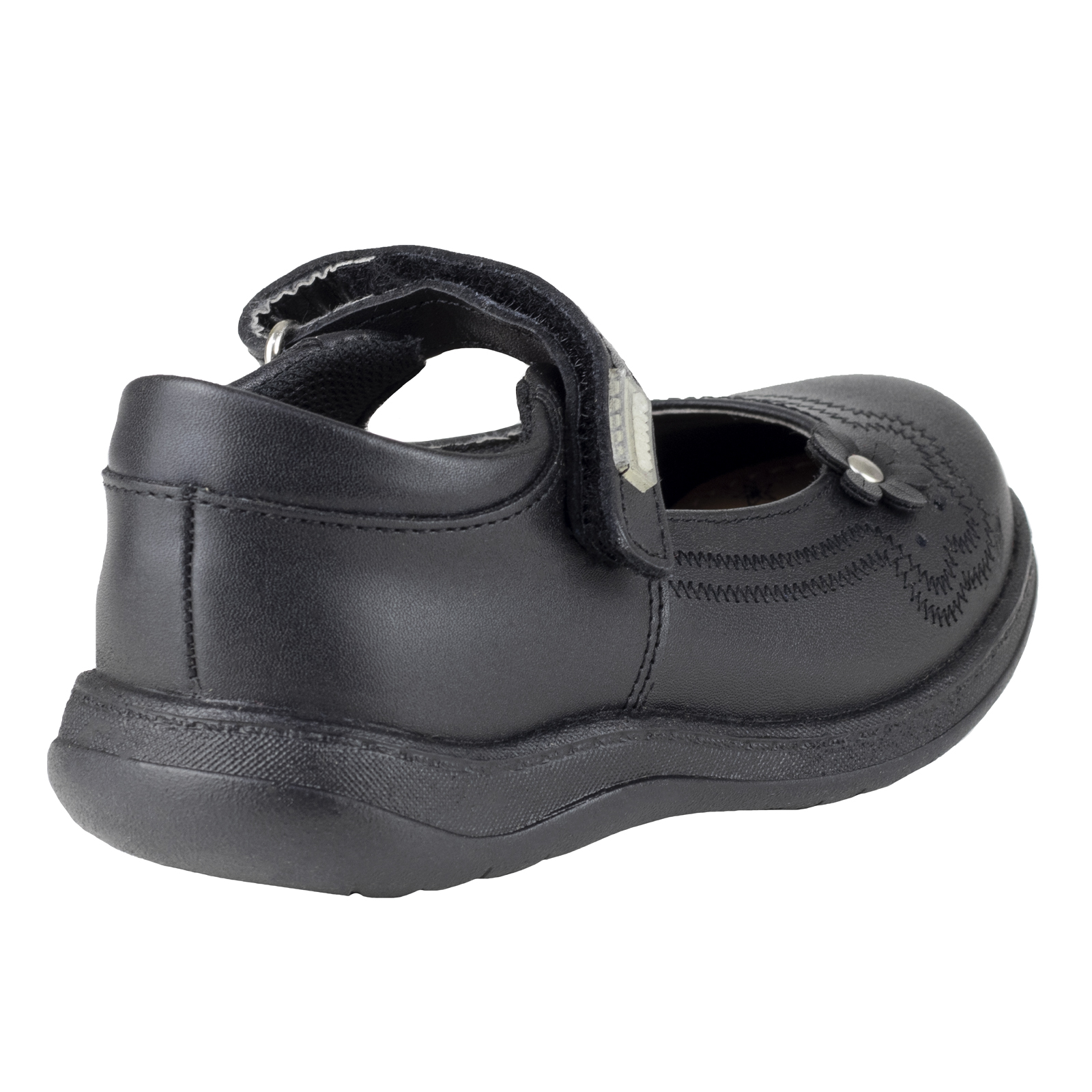 Zapatos Para Niña Escolares Negro Vavito 7704 Confort Velcro