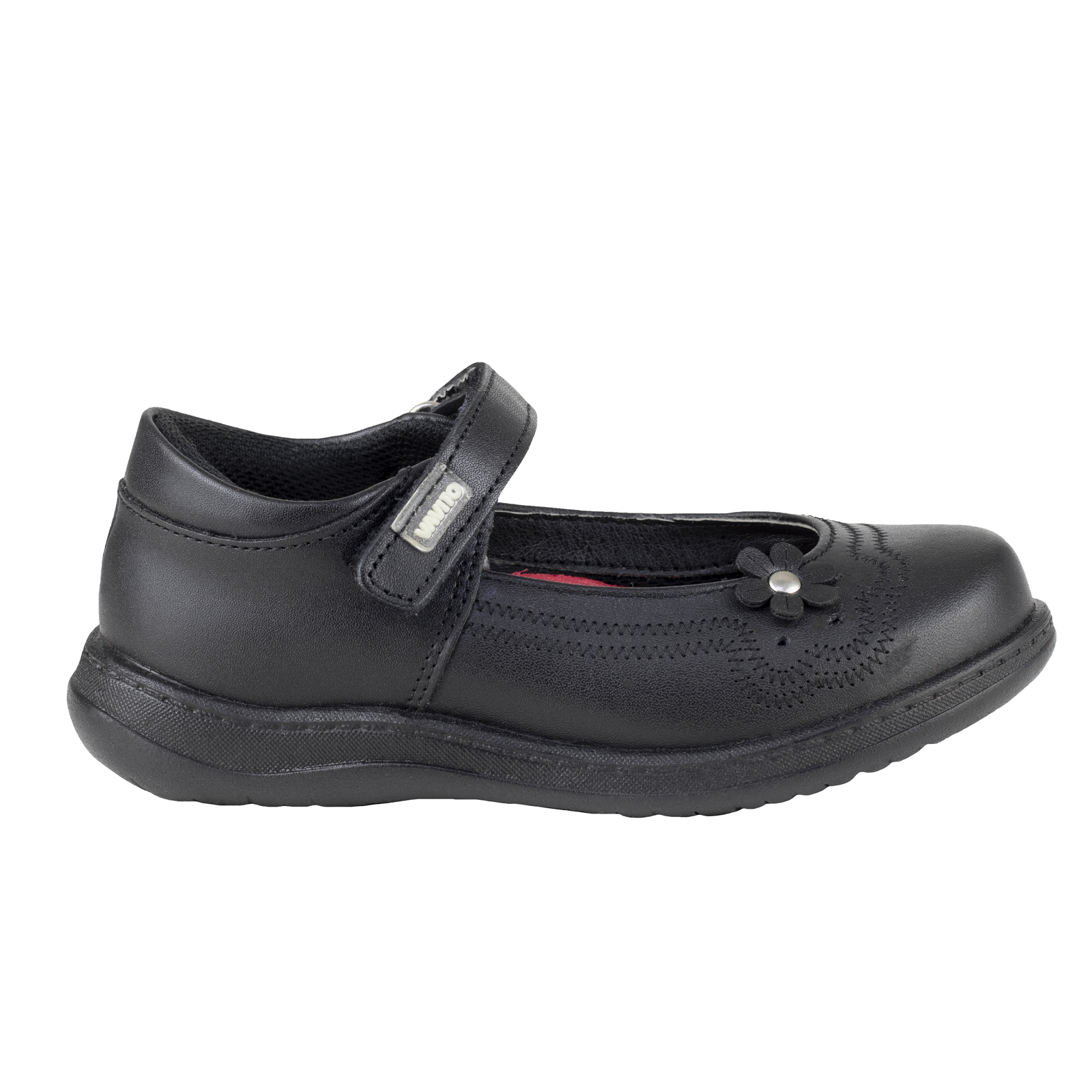 Zapatos Para Niña Escolares Negro Vavito 7704 Confort Velcro