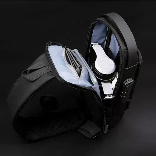 Usb Bolso De Pecho Bolso De Moto Para Hombre Bolso Bandolera
