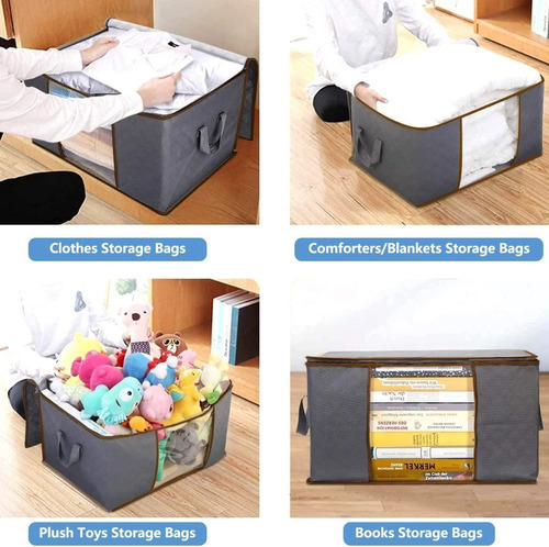Bolsa Almacenaje Multiusos 6-pack Plegable Cobijas Edredón Shopilinc ITEM 23 Color Grs