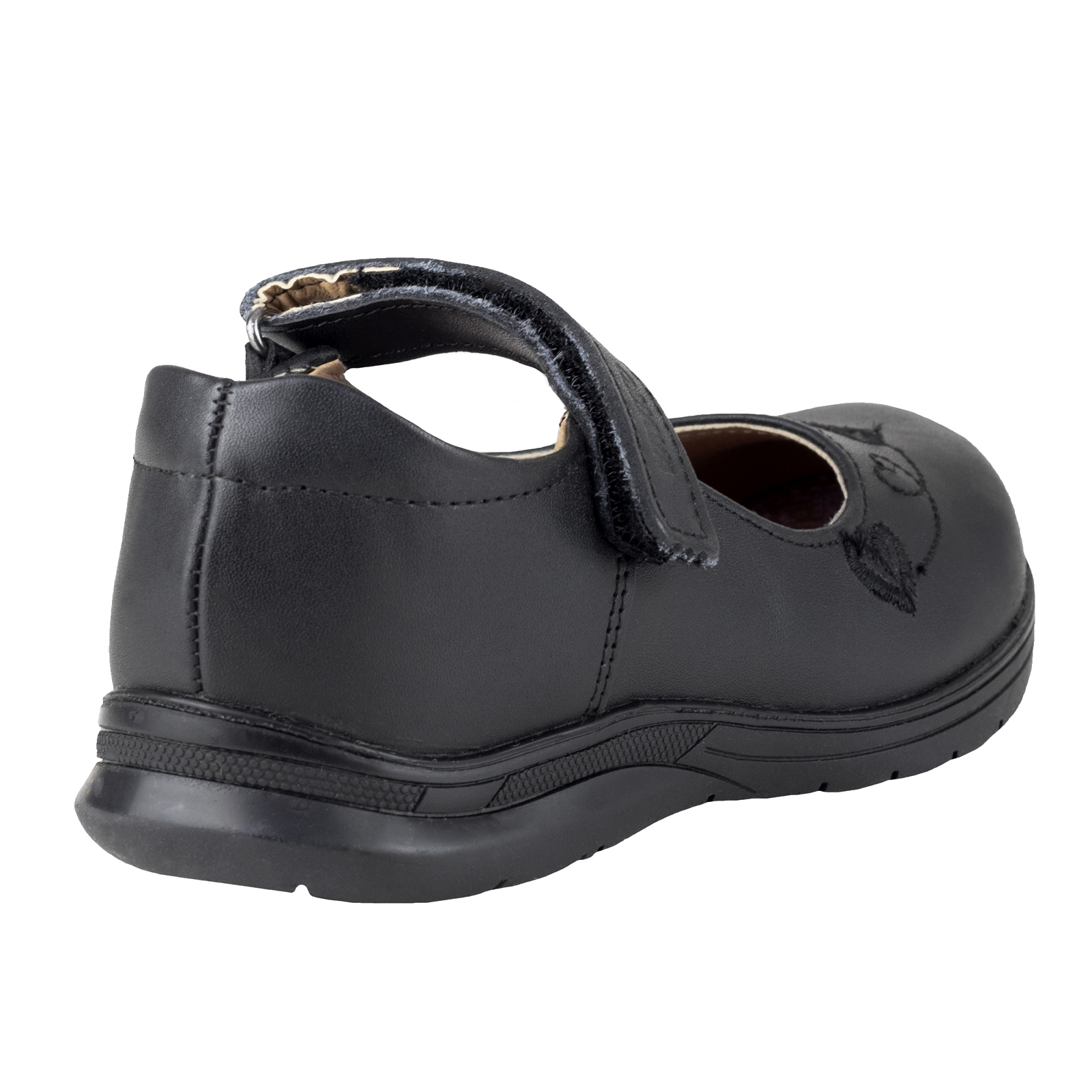 Zapatos Para Niña Escolares Vavito 754004 Negro Velcro Piel 22 AL 26
