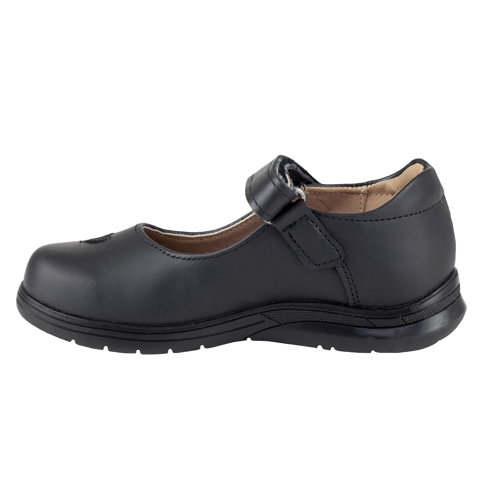Zapatos Para Niña Escolares Vavito 754004 Negro Velcro Piel 22 AL 26