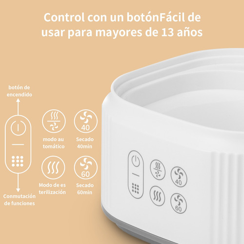 Esterilizador Biberones Calienta Biberones Secador 3 En 1