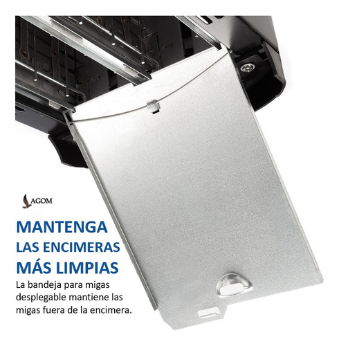 Tostadora Eléctrica De Pan Bagel 750w Acero Inoxidable Lagom
