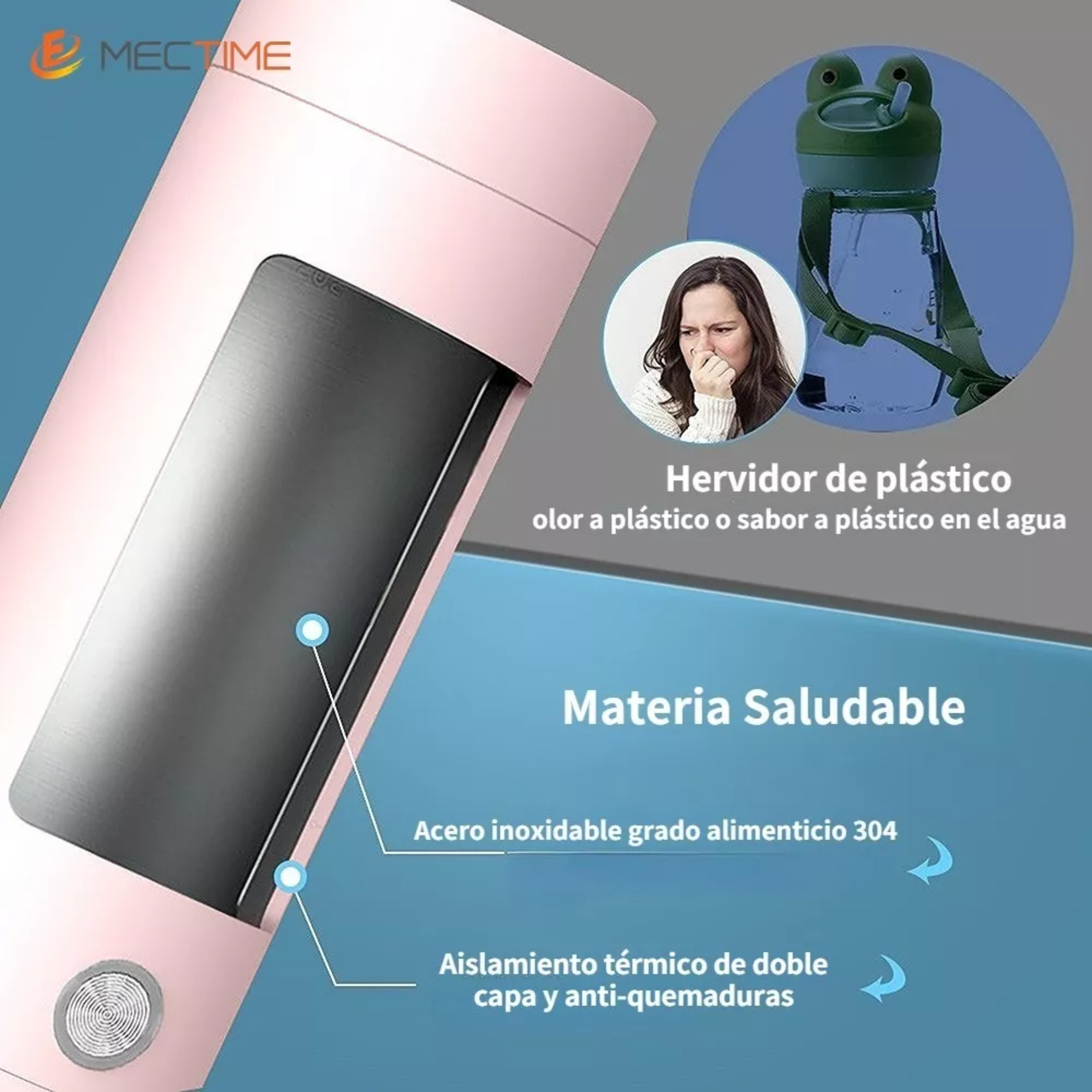 Tetera Eléctrica Y Portátil De 400ml