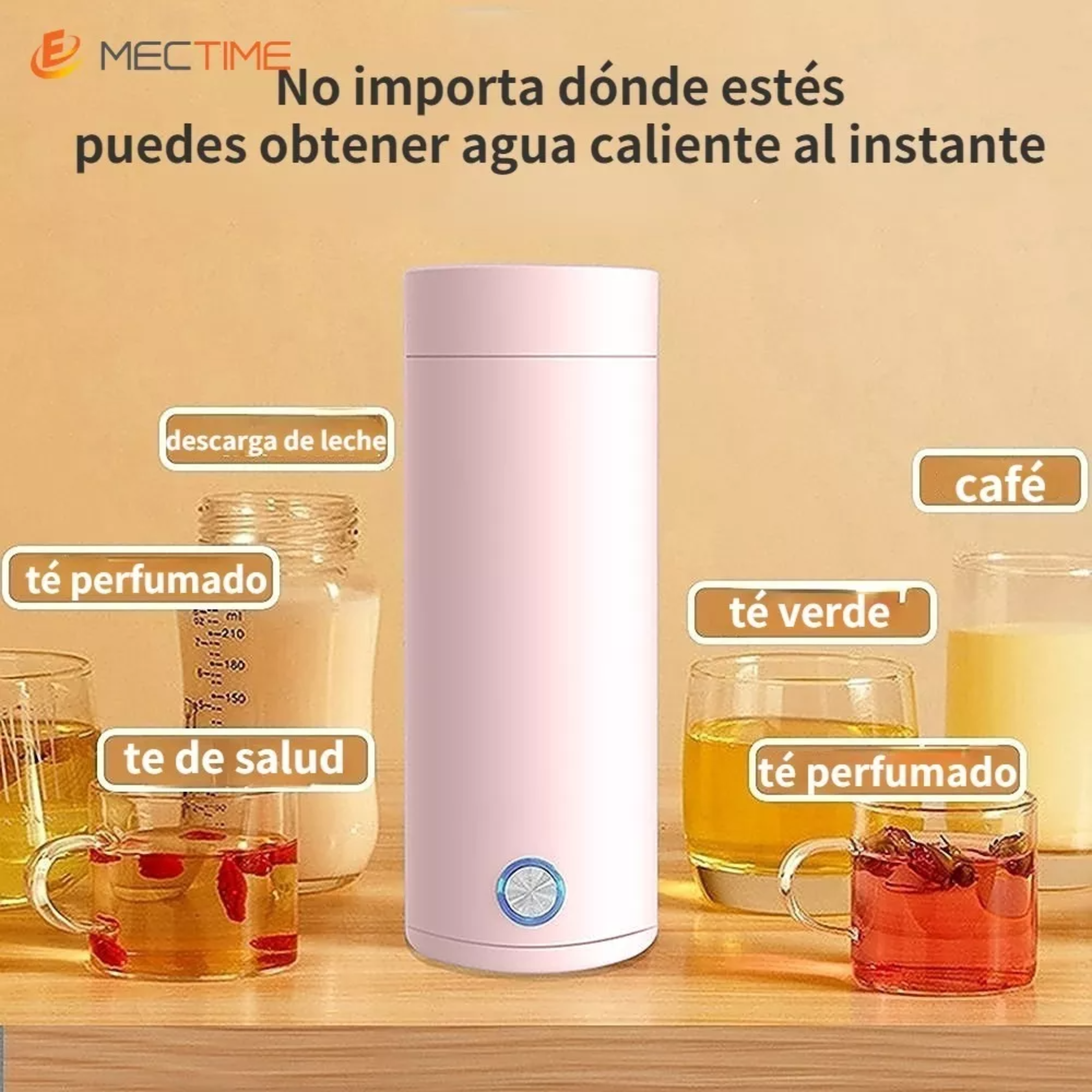 Tetera Eléctrica Y Portátil De 400ml