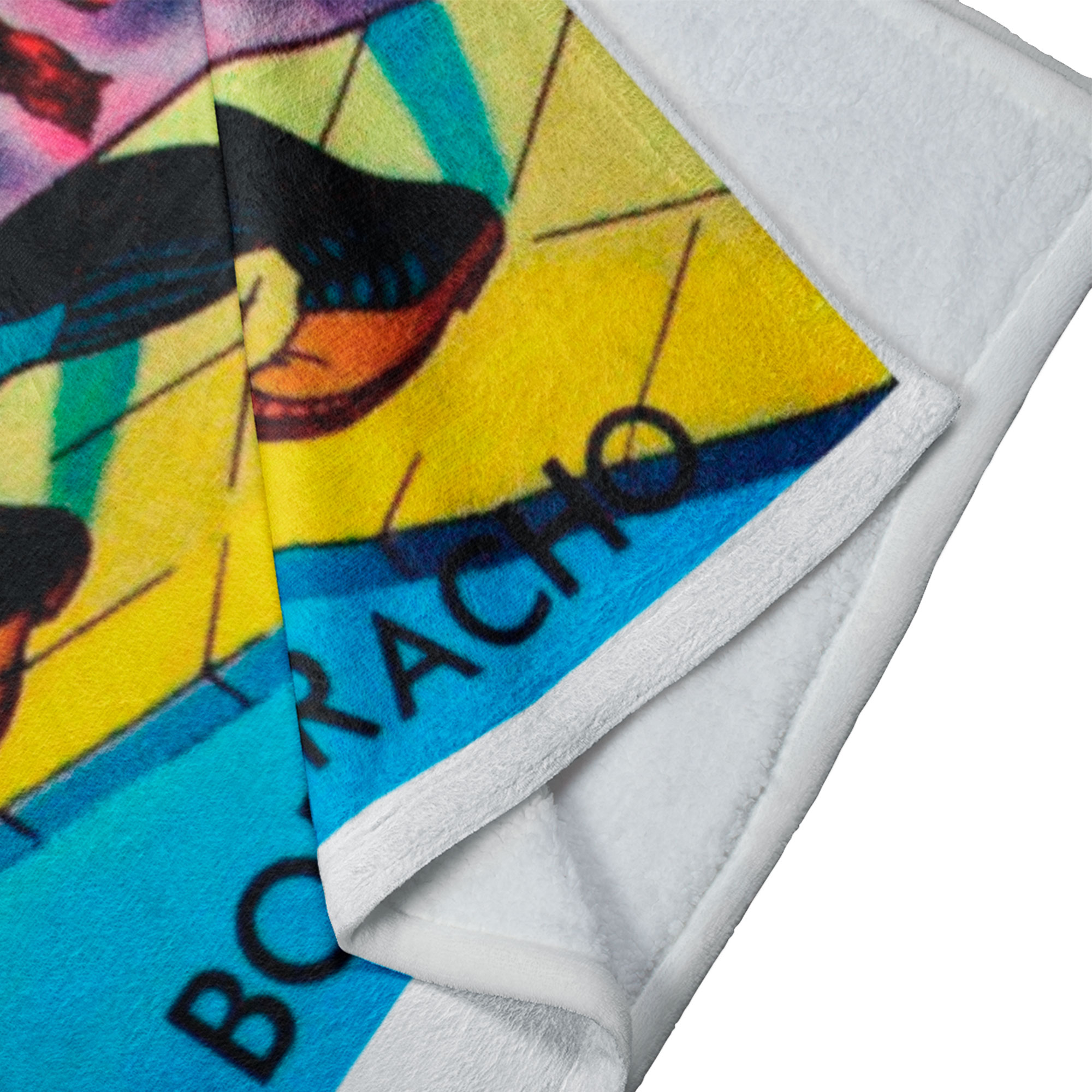 Cobija Manta Frazada Diseño de Carta de Lotería “El borracho” Fiestas Patrias Ultra Suave y Ligera de Alta Calidad