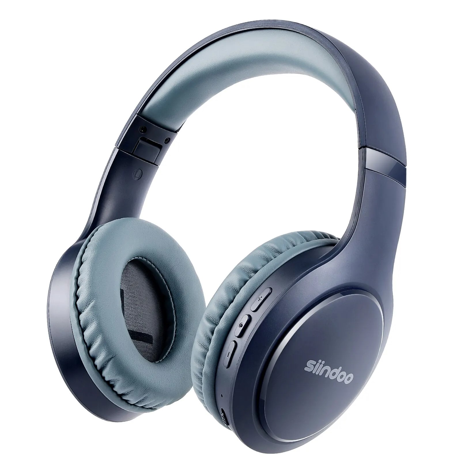 Audifonos inalámbricos Bluetooth estéreo plegables azul micrófono cancelación ruido supergraves cel