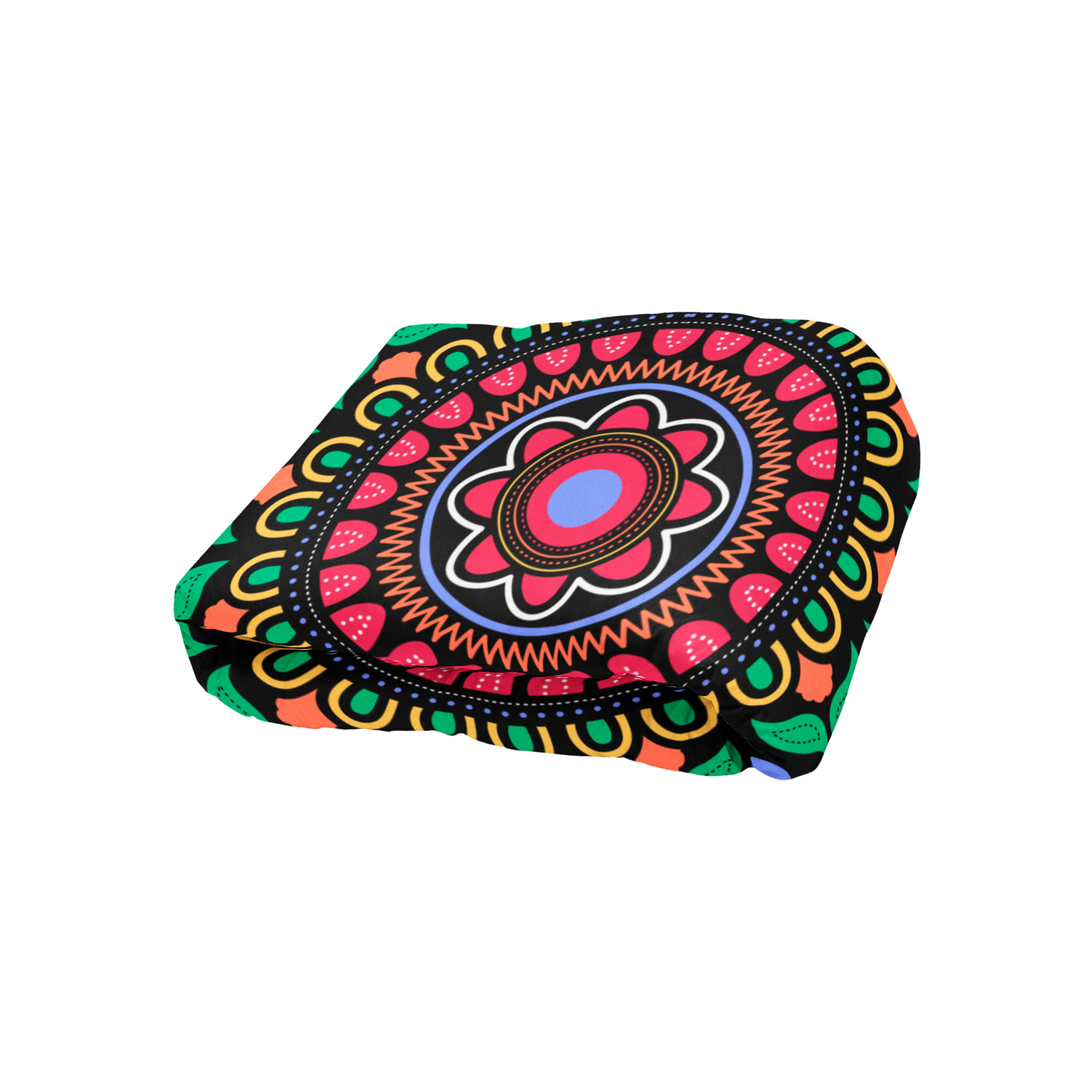 Cobija Manta Frazada Diseño de Mandalas Mexicanas Fiestas Patrias Ultra Suave y Ligera de Alta Calidad