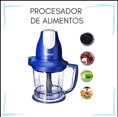 Procesador de alimentos NINJA  Licuadora Smoothie Qb751 AZUL