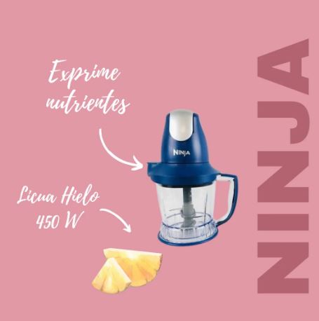 Procesador de alimentos NINJA  Licuadora Smoothie Qb751 AZUL