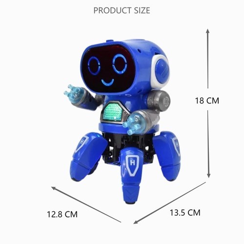 Juguete Robot Bailarín Con Luces Y Sonido AZUL
