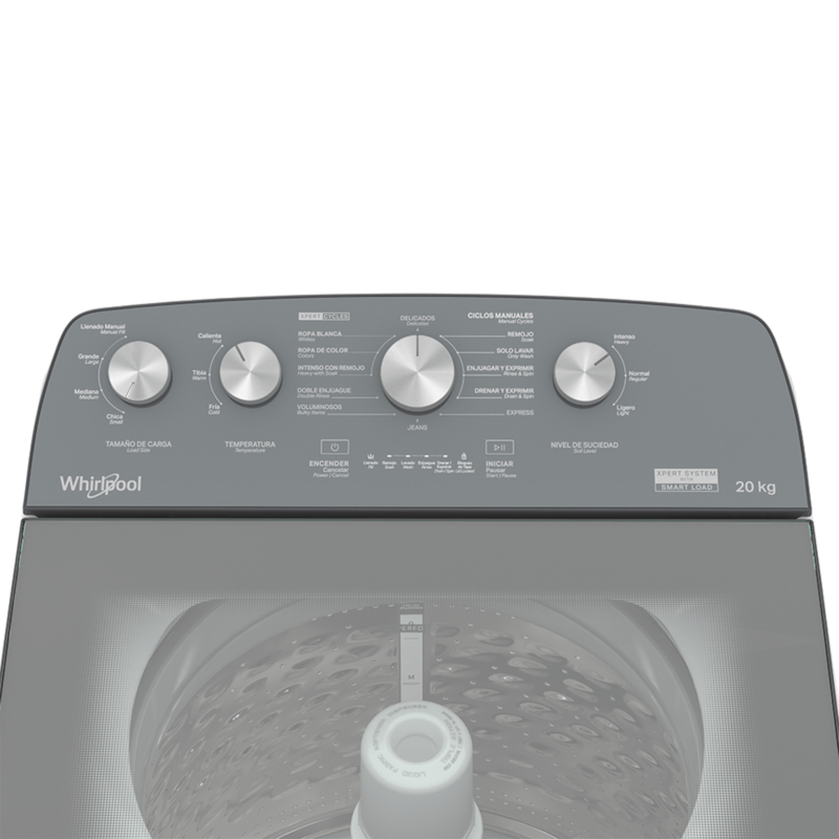 Lavadora Automática Whirlpool 8MWTW2024WJM 20KG Carga Superior Xpert System Blanca ALBY