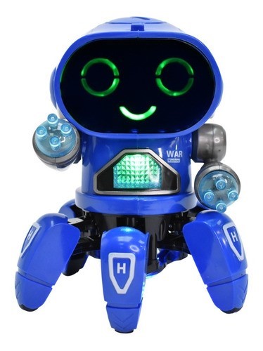 Juguete Robot Bailarín Con Luces Y Sonido AZUL