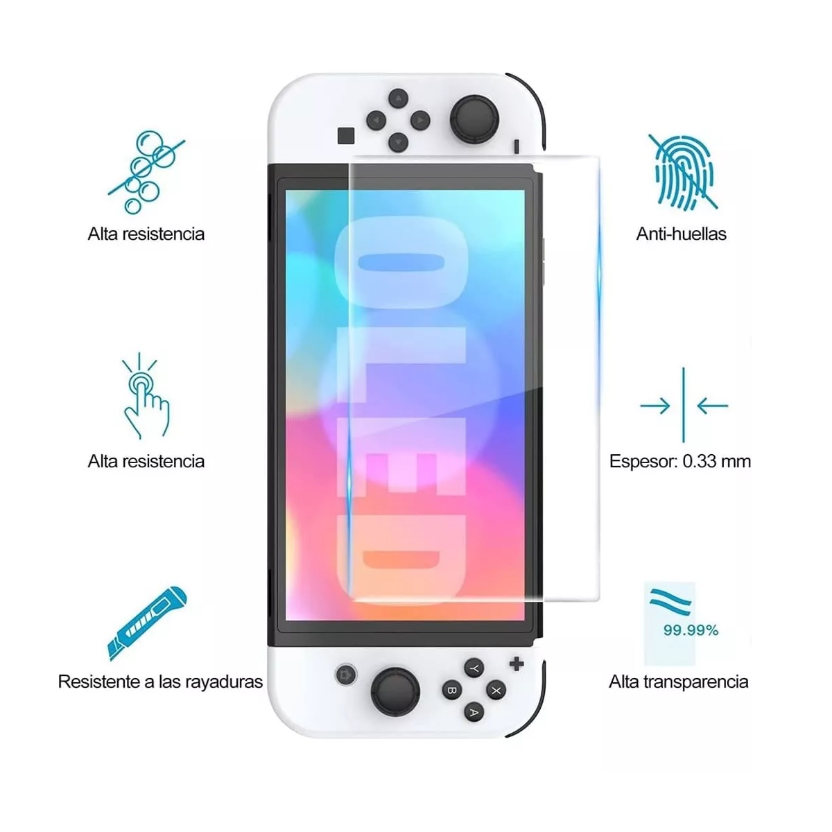 Kit De Accesories Para Nintendo Switch Oled Con Funda 29pcs