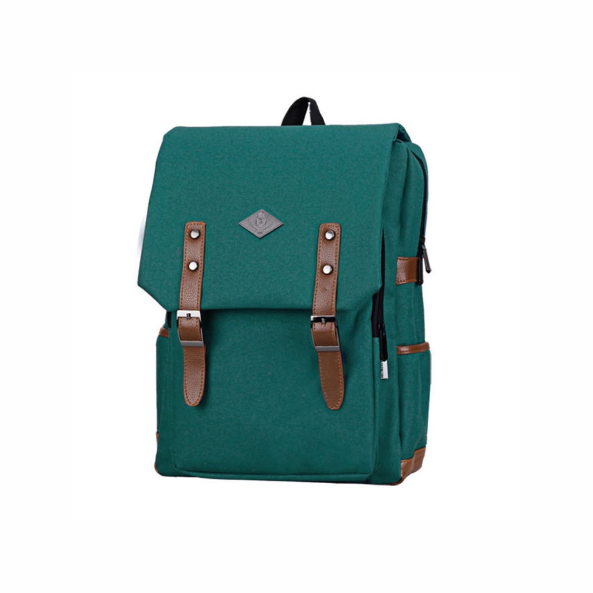 Mochila Escolar Ilios Innova Vintage Color Verde Turqueza