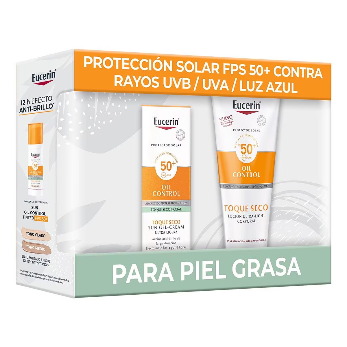 Kit Eucerin Protector Oil Control 50ml+ Solar Corporal 200ml