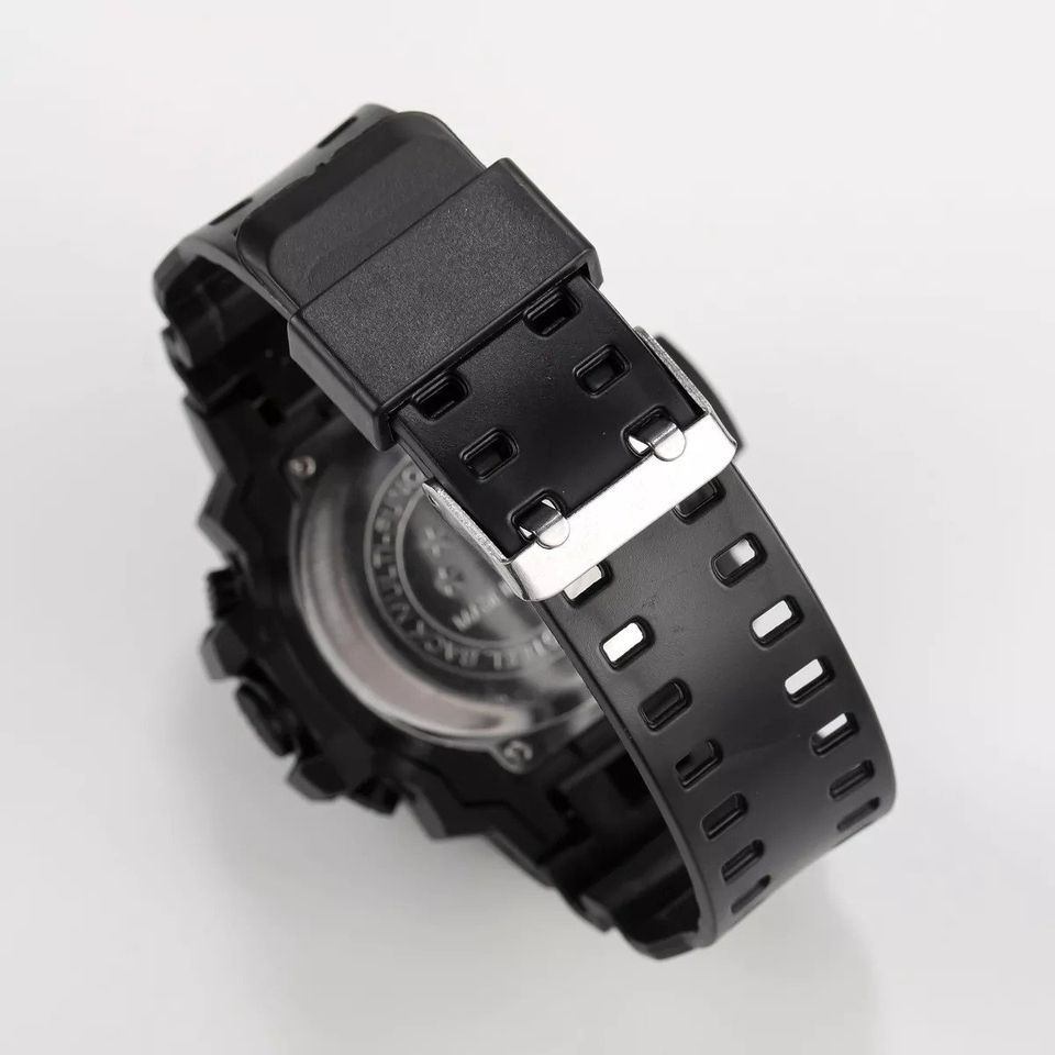 Reloj Digital LED azul negro deportivo multifunción militar luz alarma contra agua pulsera digital