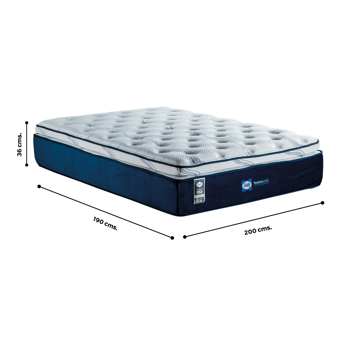 Colchon y Box Sealy Cibolo King Size.