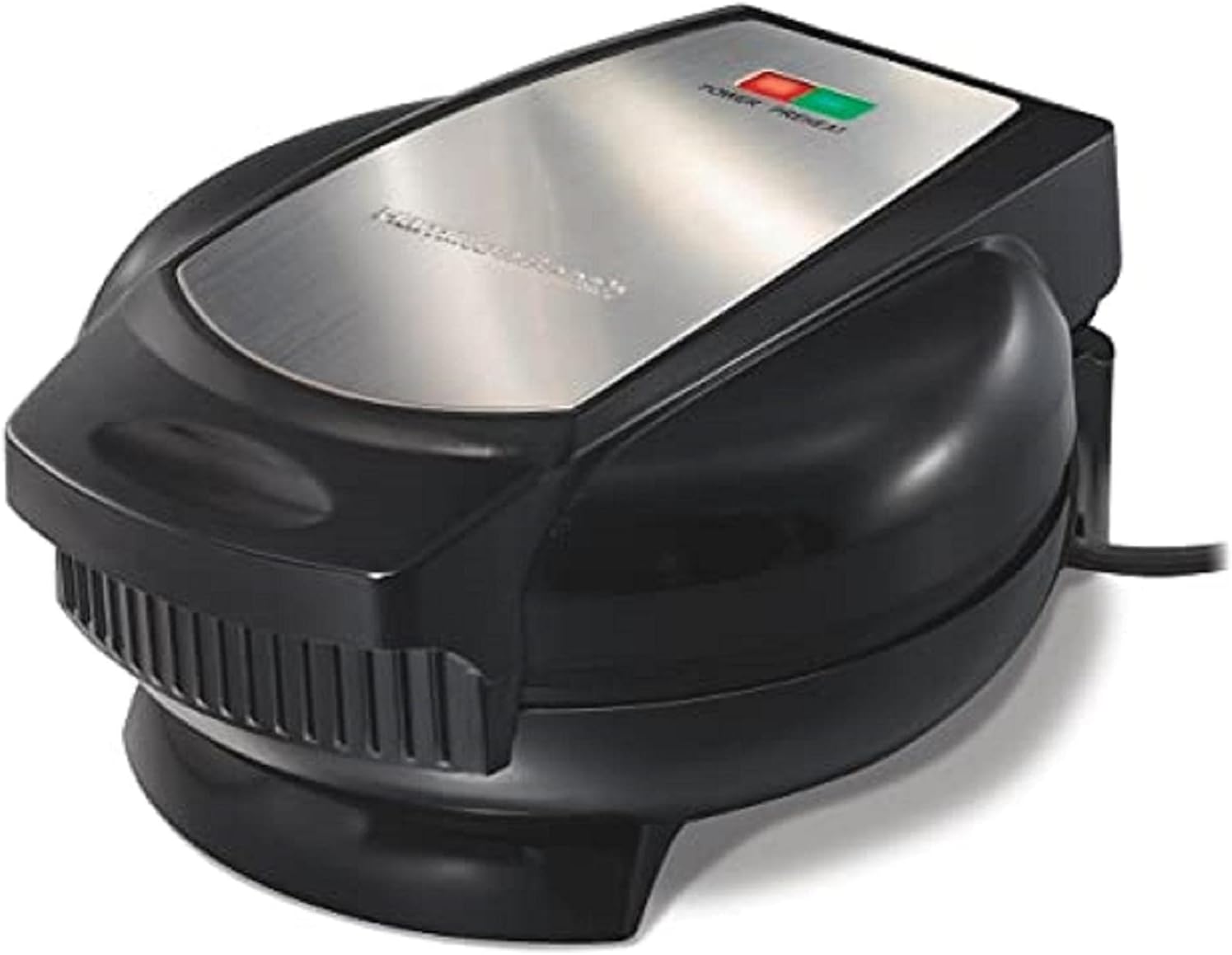Hamilton Beach Wafflera Eléctrica Belga, Compacta, Color Negro (26071)
