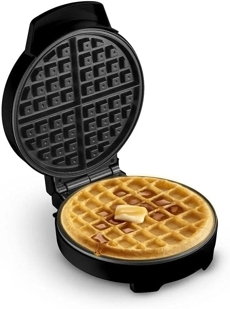 Hamilton Beach Wafflera Eléctrica Belga, Compacta, Color Negro (26071)