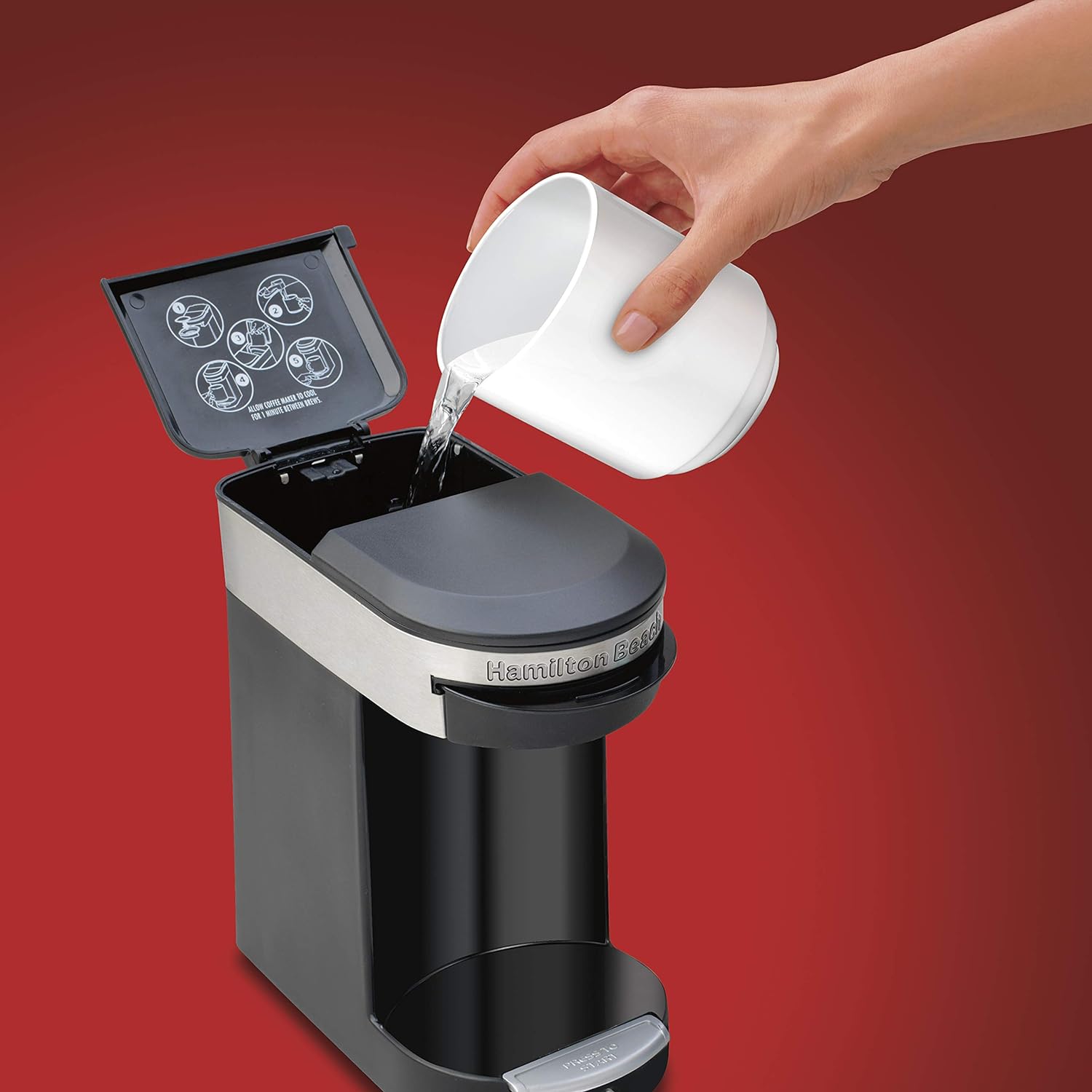 Hamilton Beach Cafetera Personal Ejecutiva, 1 Taza, 350 ml (49970-MX)