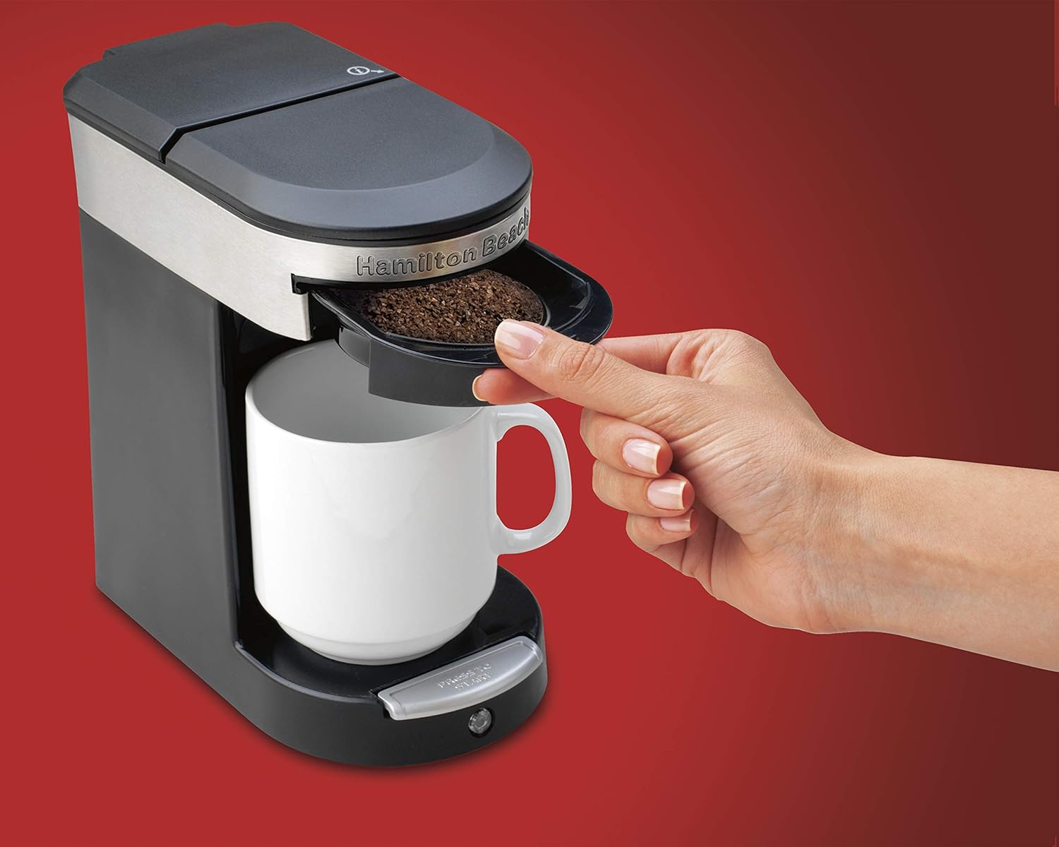 Hamilton Beach Cafetera Personal Ejecutiva, 1 Taza, 350 ml (49970-MX)