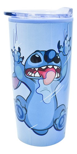 Termo para Café 450 ml Recipiente Disney Stitch Color Azul