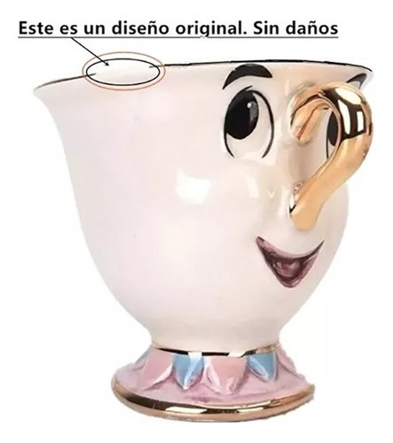 Taza Ceramica Chip Mug Para Bella Y La Bestia 